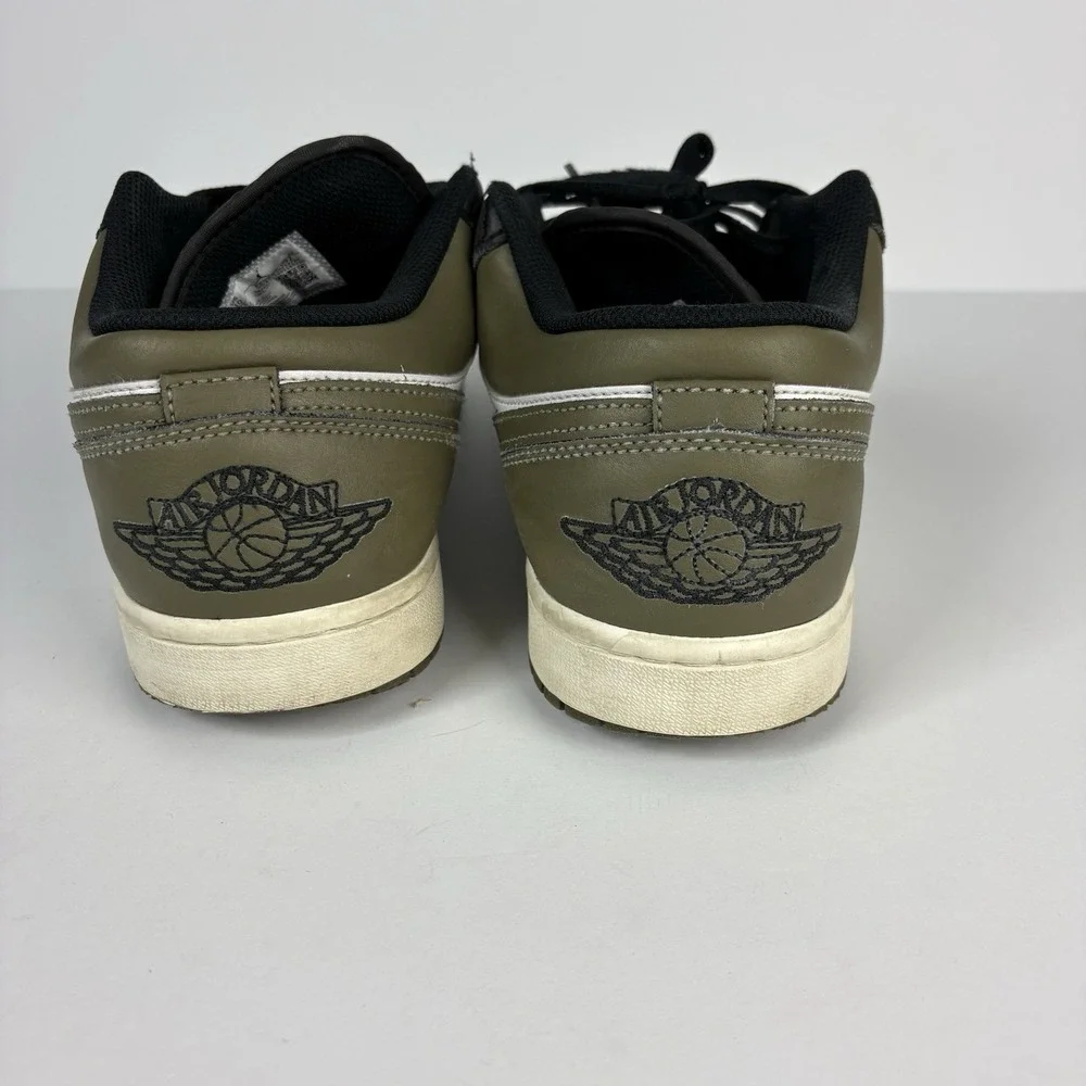 Size 10 - Air Jordan 1 Low Black Toe Medium Olive